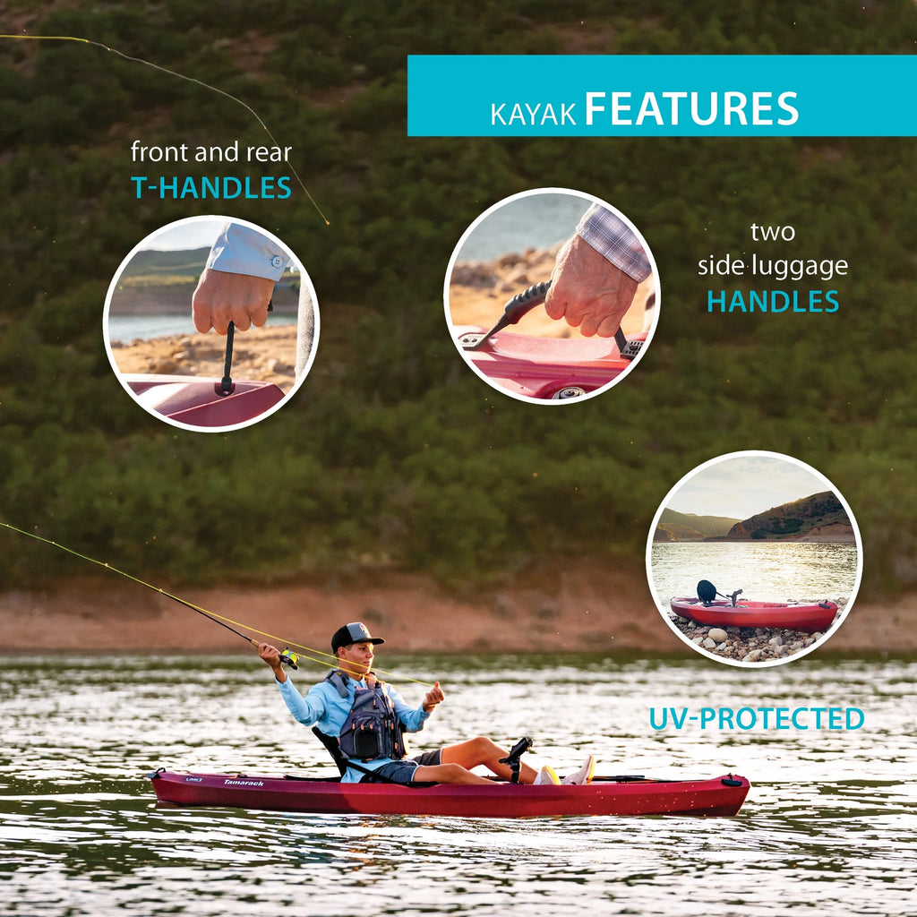 Kayak de pêche Lifetime Tamarack Angler 10 pi, Volcano Fusion (91340)