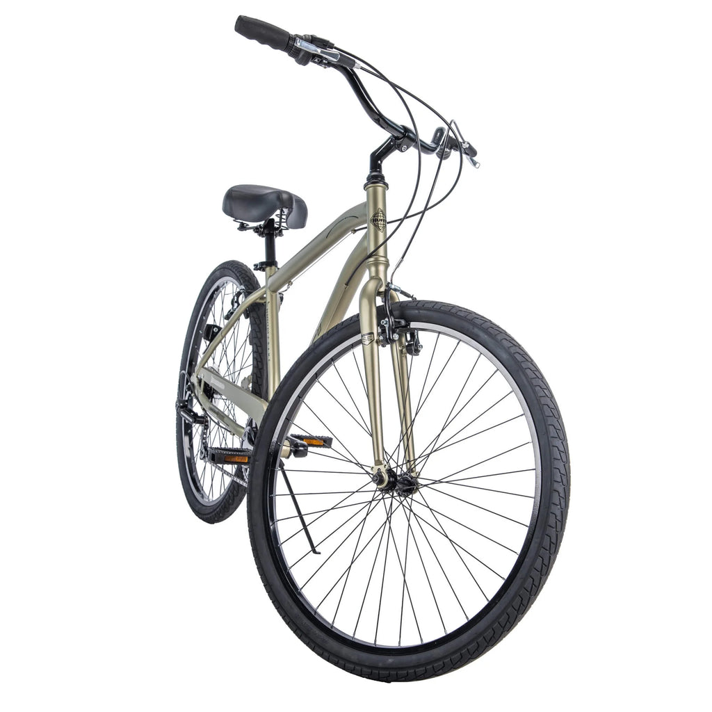 Vélo de confort pour homme Parkside SE 27,5 avec cadre à ajustement parfait, vert sauge