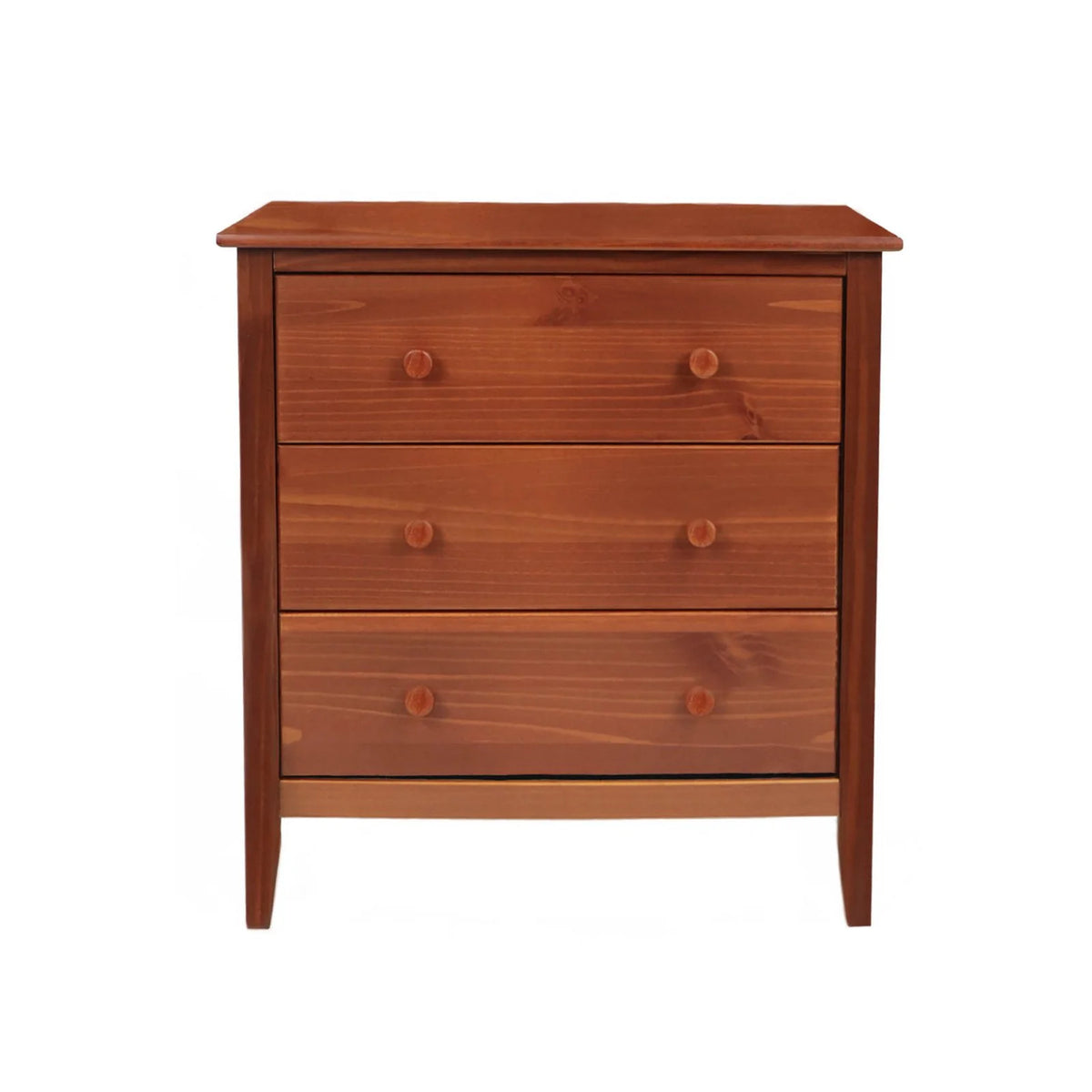 Commode Adeptus Easy Pieces en bois massif à 4 tiroirs - Blanc