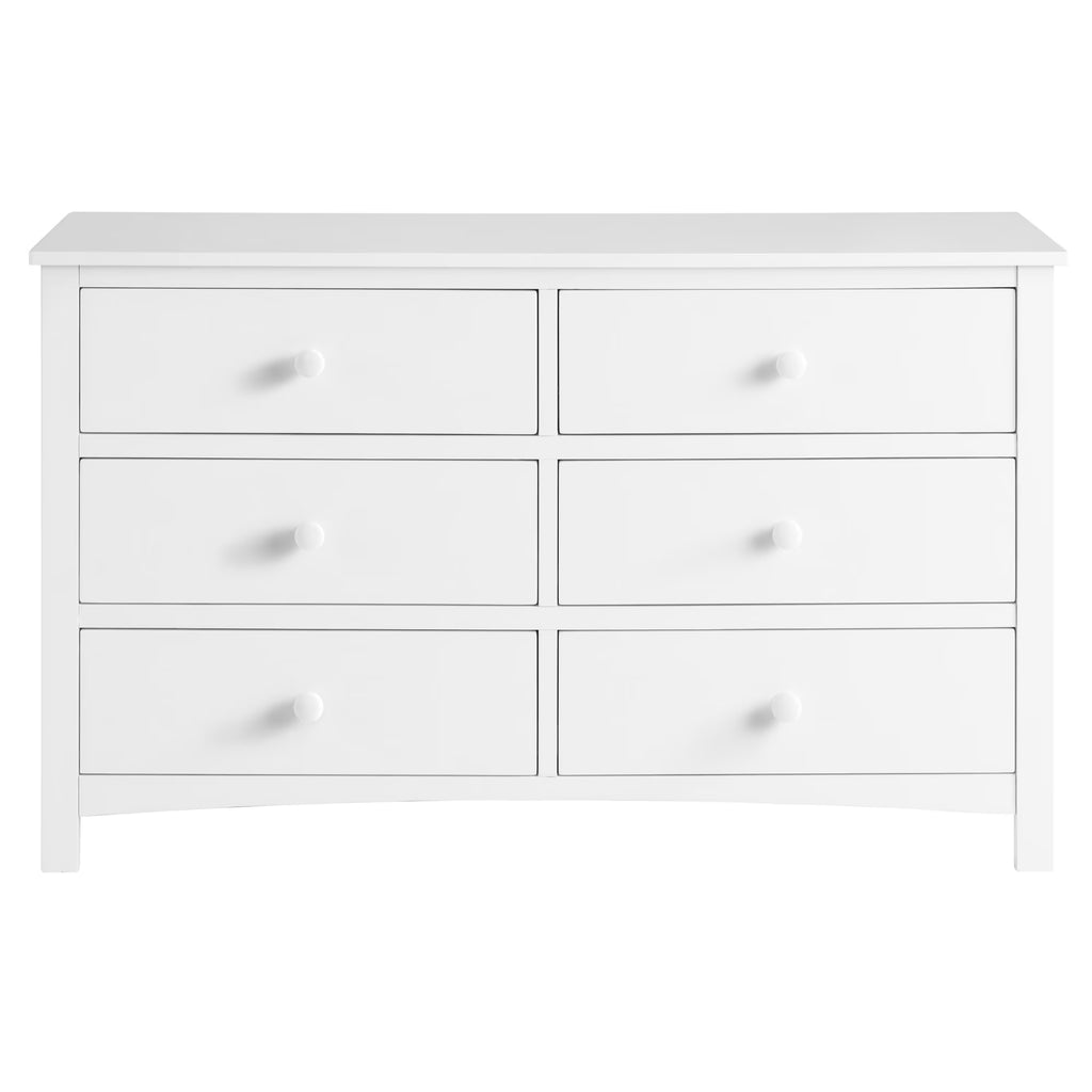 Commode universelle à 6 tiroirs Oxford Baby, blanc neige