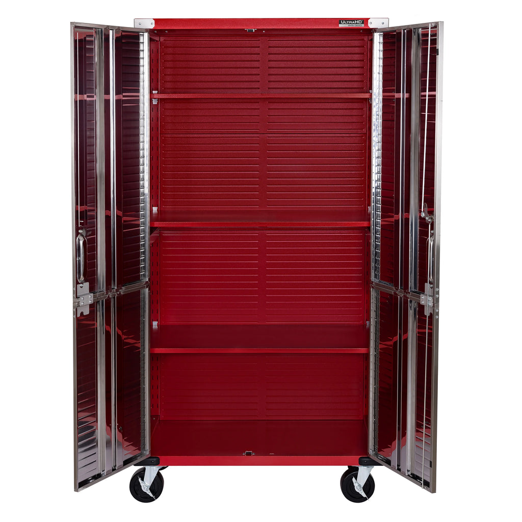 Seville Classics Classeur de rangement verrouillable à corps en acier UltraHD, unité d’étagères, 36 po l x 18 po P x 72 po H, granit