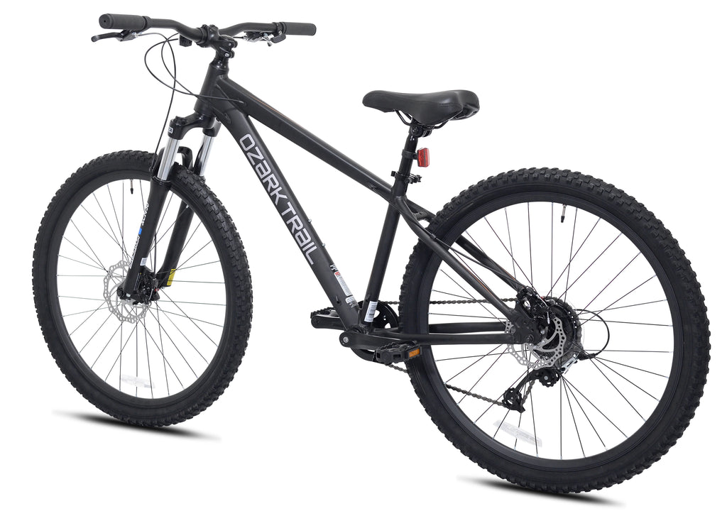 Vélo tout-terrain Ozark Trail 27.5 Vibe, Cadre petit, Convient aux cyclistes de 1,52 m à 1,68 m, Noir, Adulte, Unisexe