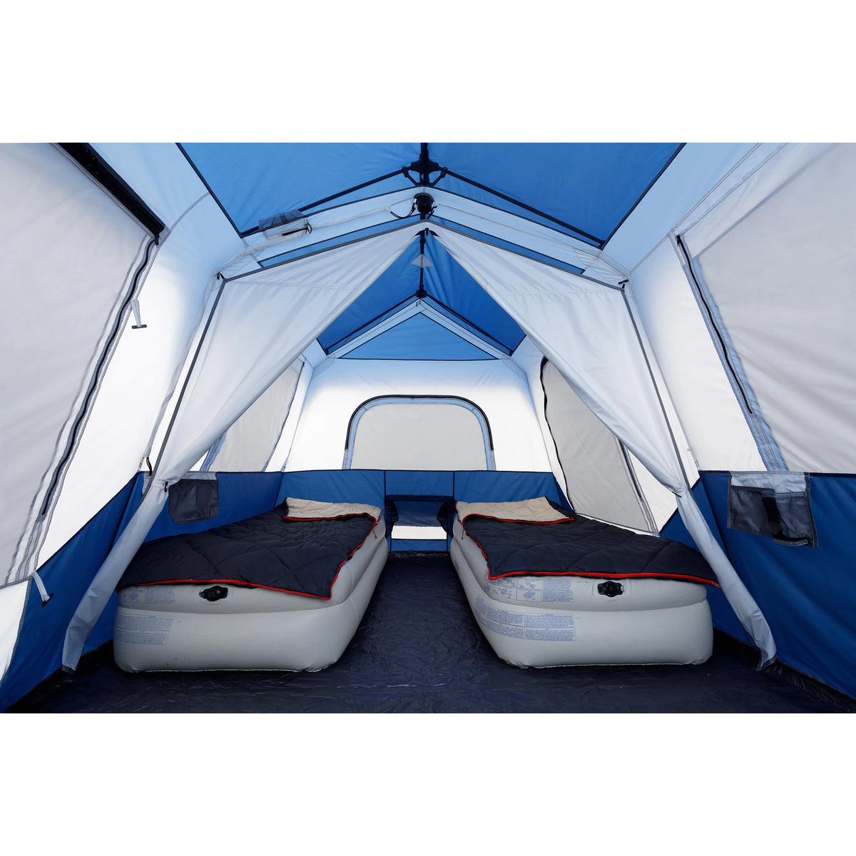Tente cabane instantanée Ozark Trail pour 8 personnes avec arceaux lumineux LED et enceinte Bluetooth