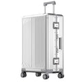 Valise cabine rigide entièrement en aluminium et magnésium avec roulettes, valise en soute rigide moderne sans fermeture éclair avec cadenas TSA, valise en métal approuvée par les compagnies aériennes, bagage roulant en métal