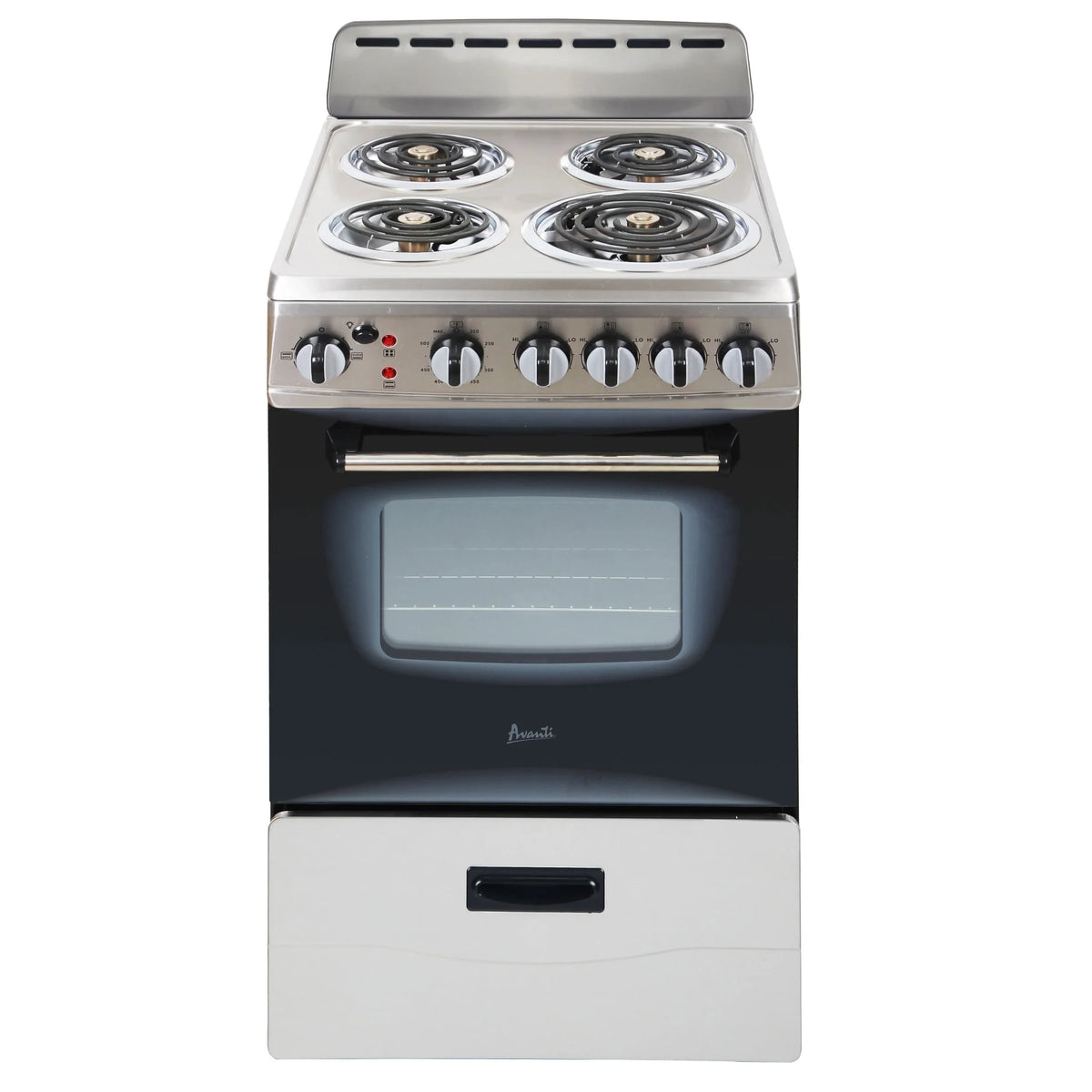 Cuisinière électrique Avanti 20 avec porte vitrée à cadre, en acier inoxydable (ERU200P3S)