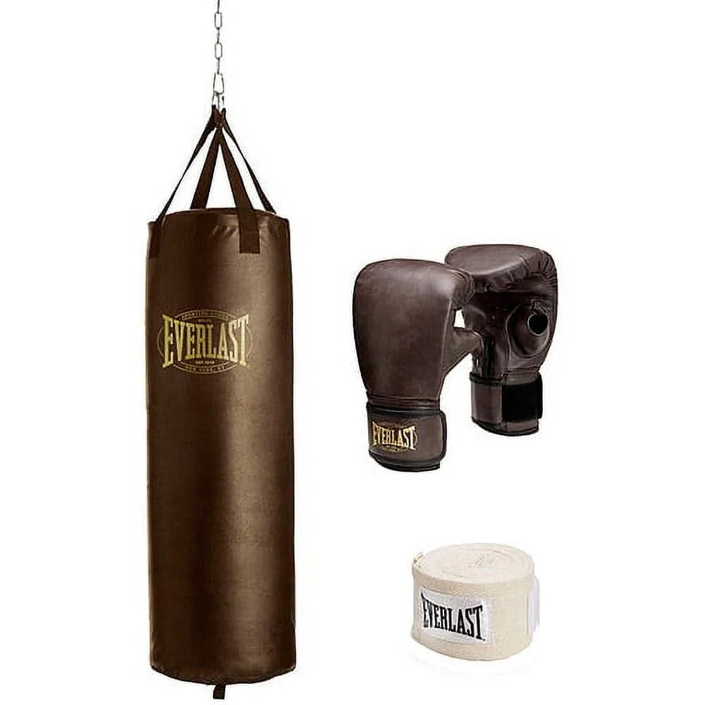 Kit de sac de frappe vintage Everlast 100 lb