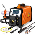 Poste à souder MIG en aluminium HITBOX, poste à souder MIG à double impulsion 200 A 110/220 V, soudage MIG au gaz / sans gaz, TIG lift et MMA à l’électrode enrobée