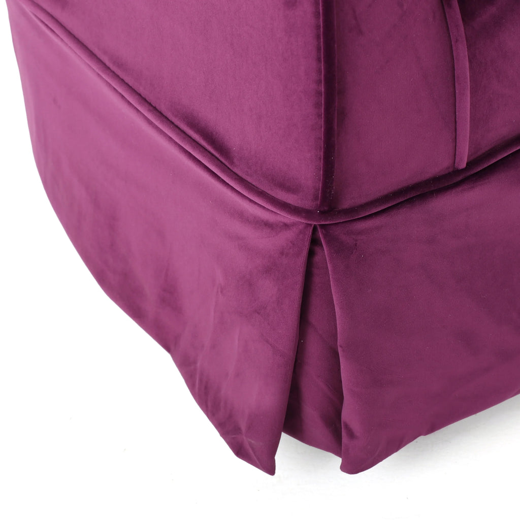 Fauteuil club pivotant contemporain Tiffin de GDF Studio, tissu naturel et noir
