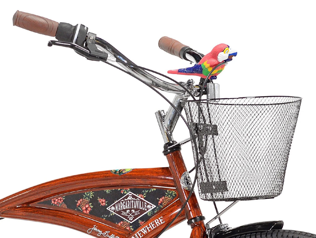 Vélo de croisière Margaritaville pour homme 26, couleur grain de bois