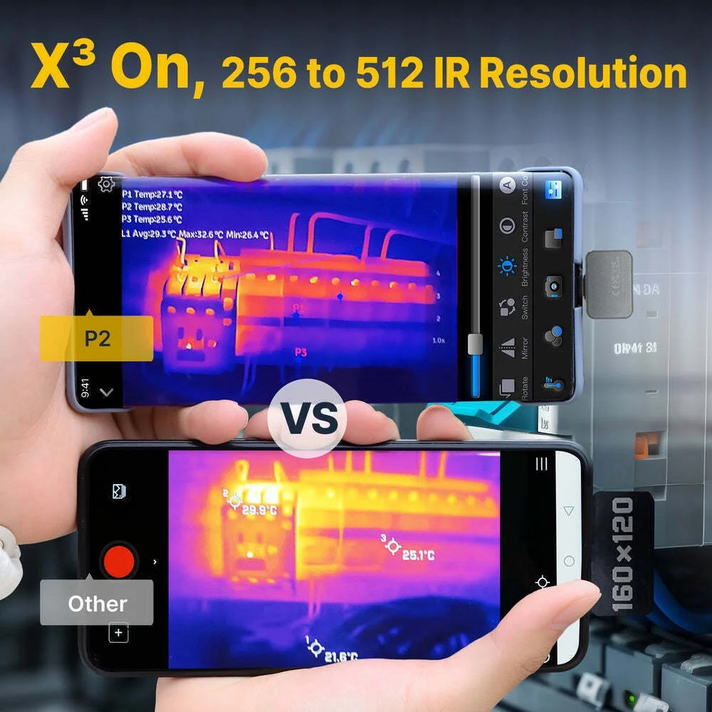 Caméra d’imagerie thermique Thermal Master P2 (Android) 256192, zoom 15x, pour téléphone, États-Unis