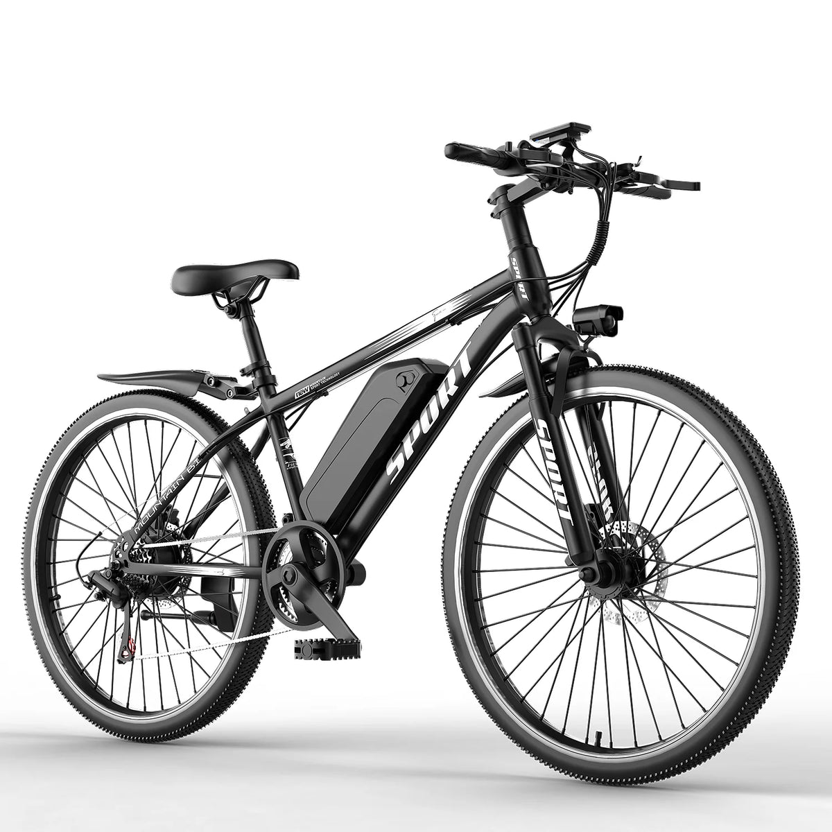 Vélo électrique tout-terrain G28-1200W Peak 26 pour adultes, vélo électrique tout-terrain 48V (batterie amovible, autonomie de plus de 45 mi, écran LCD, capacité de 330 lb, pneus à air – certifié UL2849, pour camping et sentiers)
