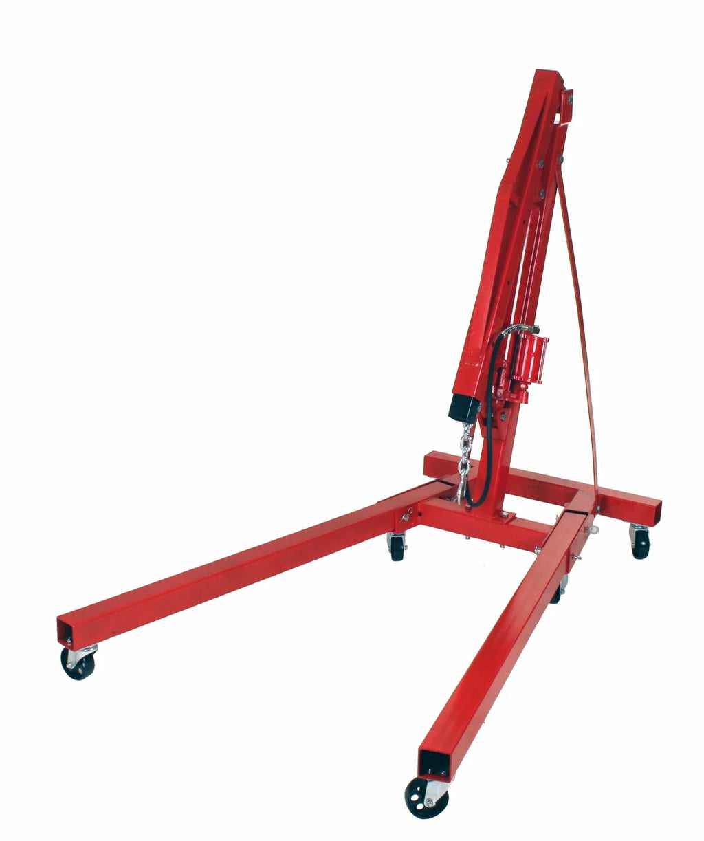 Dragway Tools Palan pneumatique-hydraulique pliant pour moteur 2 tonnes, grue d'atelier Cherry Picker