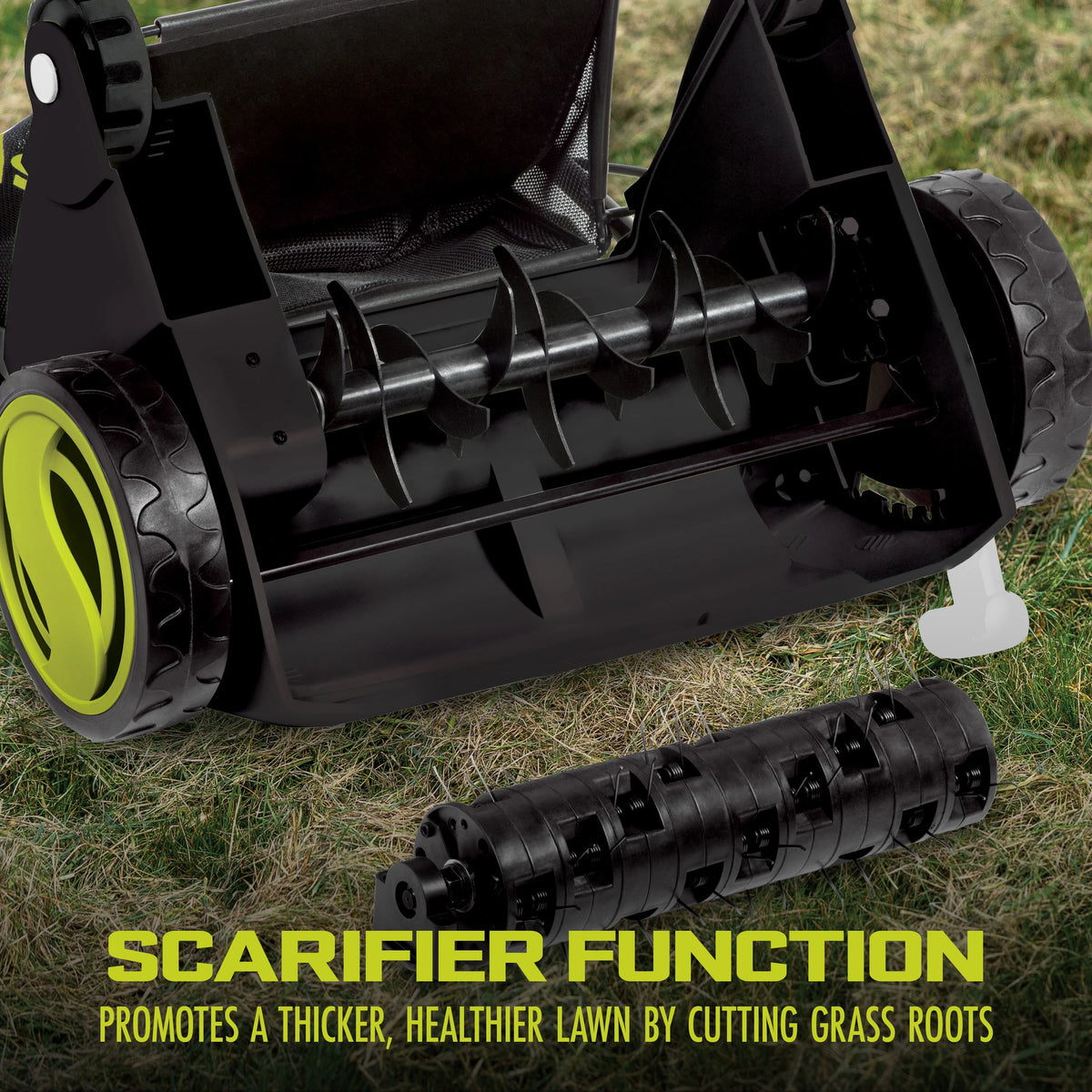 Aérateur et scarificateur électrique Sun Joe de 12 A avec sac de 8 gallons